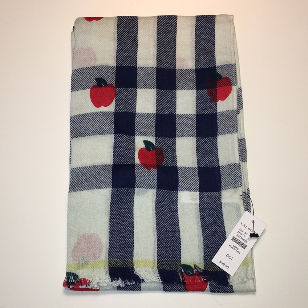 Talbots Multi-Check Scarf NWT